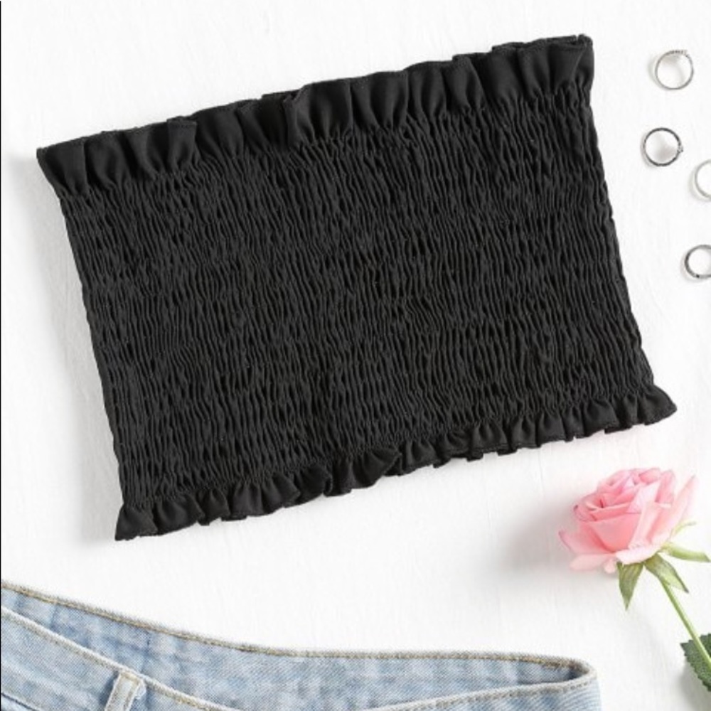 Smocked Bandeau Tube Top